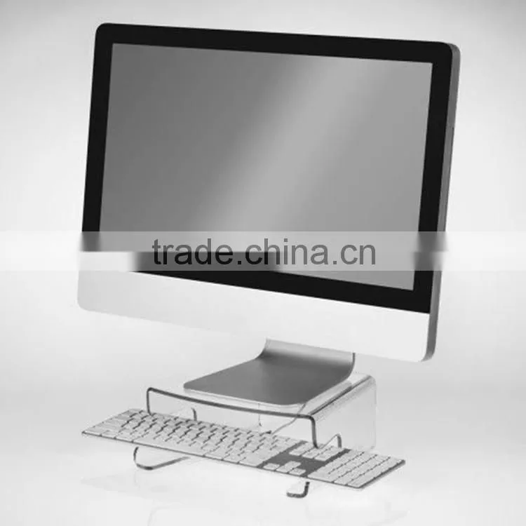 Custom Acrylic laptop display rack, adjustable plexiglass computer display tray