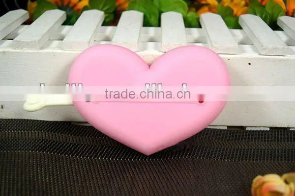 2013 the most lovely custom design heart-shaped silicone keys case