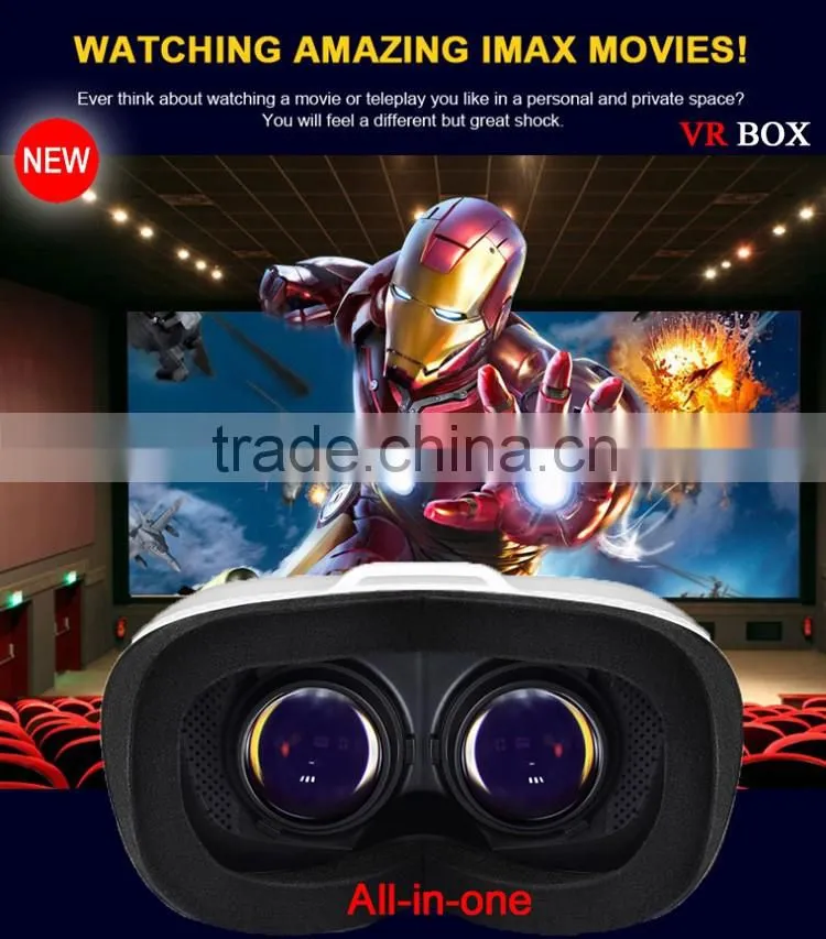 3d videos free VR glasses All in one android 3D glasses vr Glasses with Head Mount Display