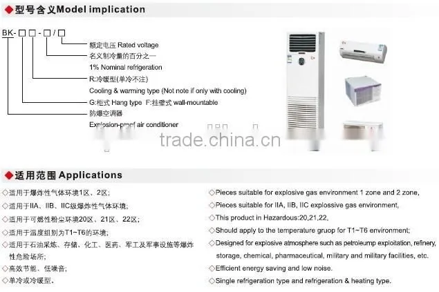 BK explosion proof air conditioner