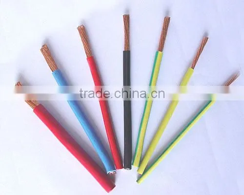 Sq2.5mm 4mm 6mm pvc coated copper core electrical wire