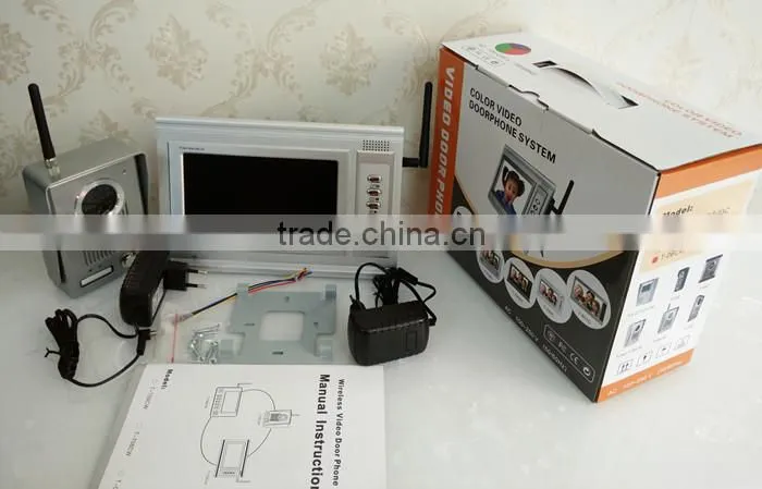 Wireless intercom TFT monitor audio digital doorphone IR night vision video doorphone