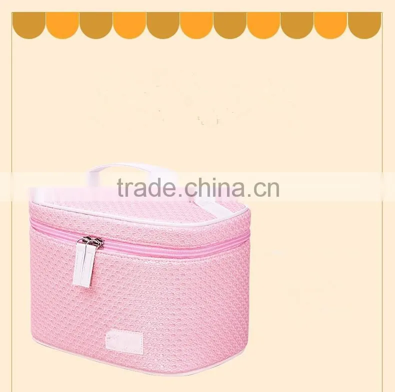 leather cosmetic bag daily useful beautiful storage bag pu cosmetic bag