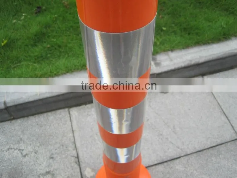 Orange Warning reflective pole handrail stanchions safety barrier