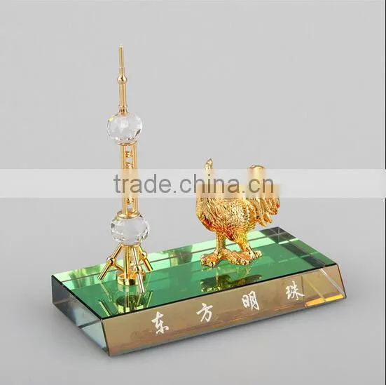 Clock With The Oriental Pearl Tower Decoration