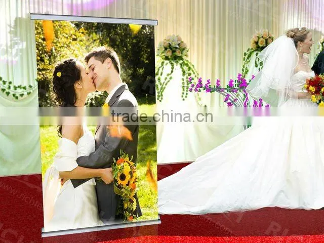 Richtech standard size trade show roller banner display technology equipped