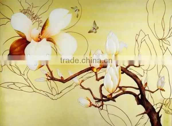 Custom Design Laminated Fusing Latest Glass Painting Designs