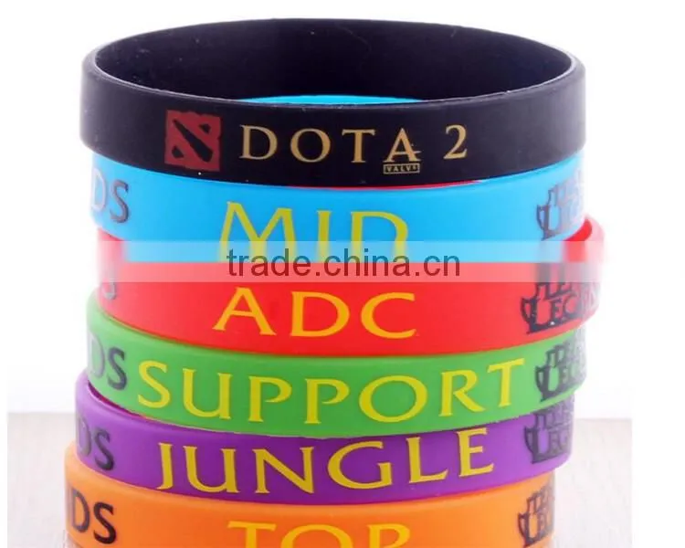 OEM standard bulk cheap silicone wristband/ silicone bracelet