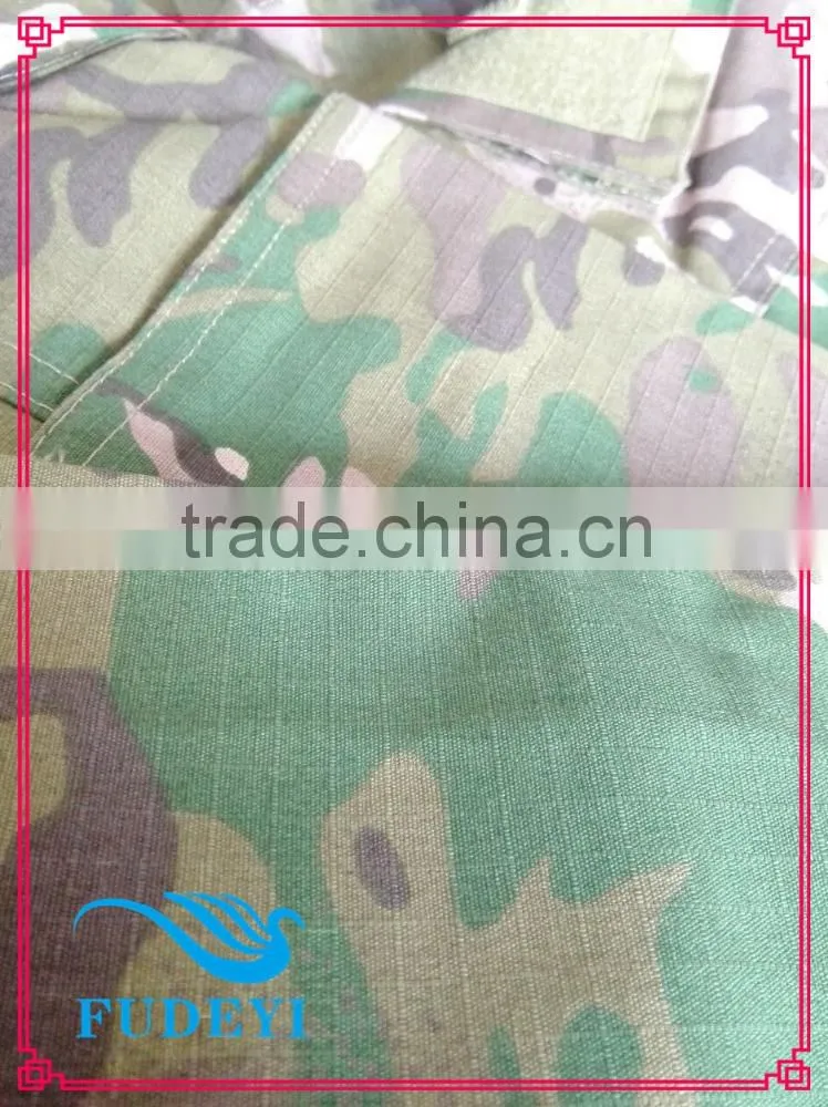 china textile polyester antistatic camoflage printed oxford fabric with pu coating