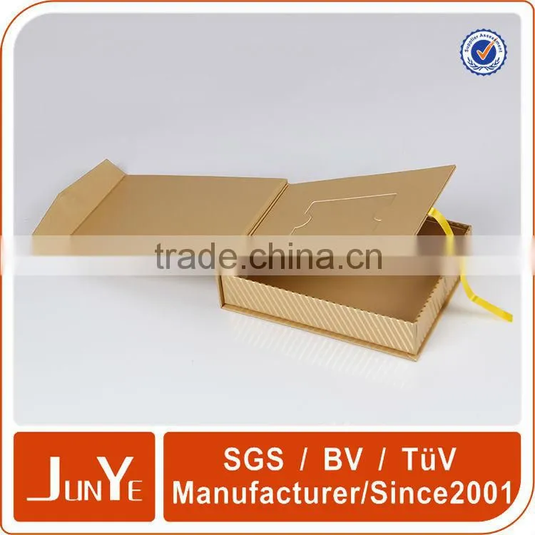 magnetic closure logo printed clothing fold gift boxes with ribbon