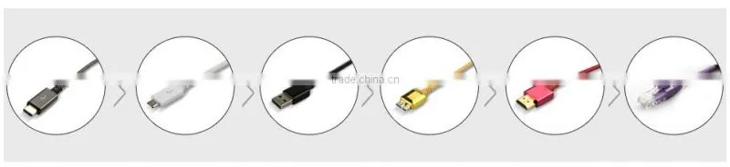 USB 3.1 Type C Cable C Male to C Male with Multicolor