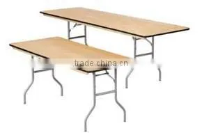 6FT Plywood Folding Round Table Used Party Rental Furniture For Sale