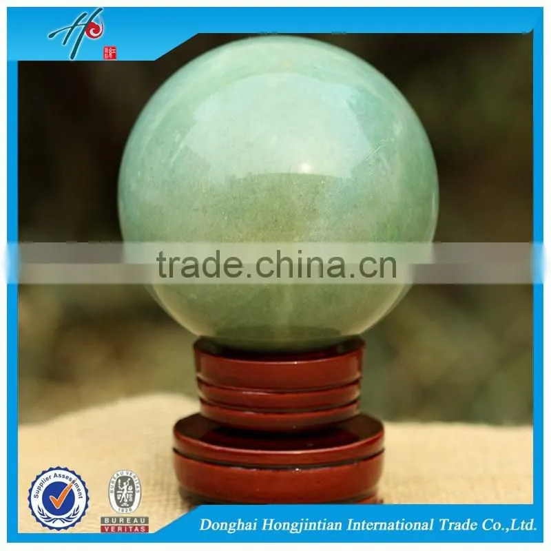 HJT Nature Green Aventurine crystal ball personalized quartz sphere