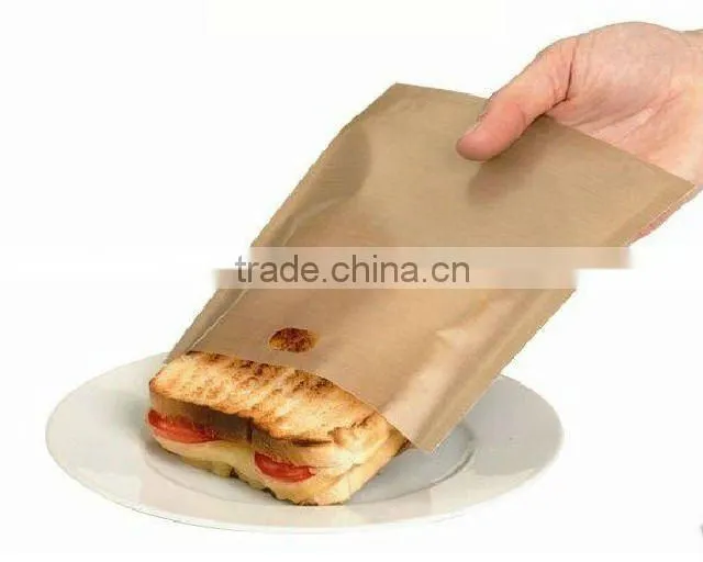 Toaster Bags for Grilled Cheese Sandwiches Made Easy (2 Pack), Reusable, Non-stick