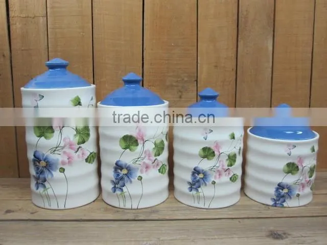 New Ceramic airtight jar with silicon gel