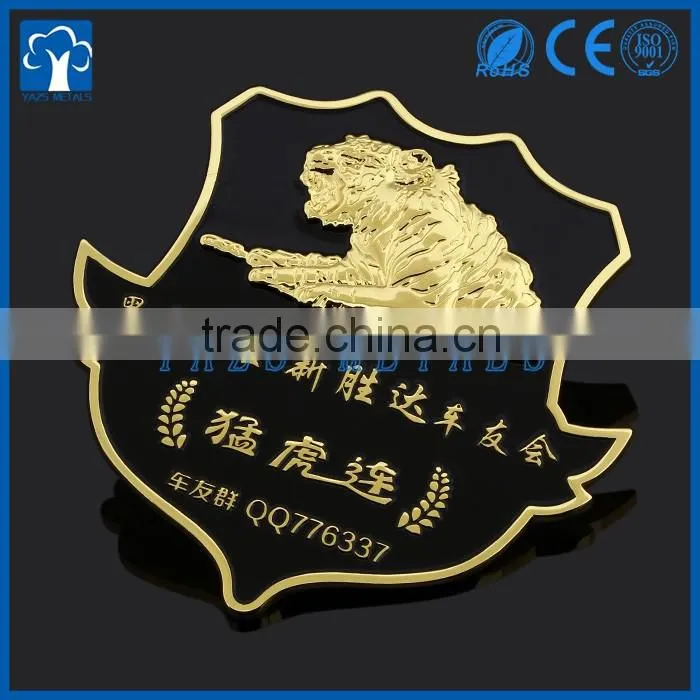 custom engrave metal car decoration