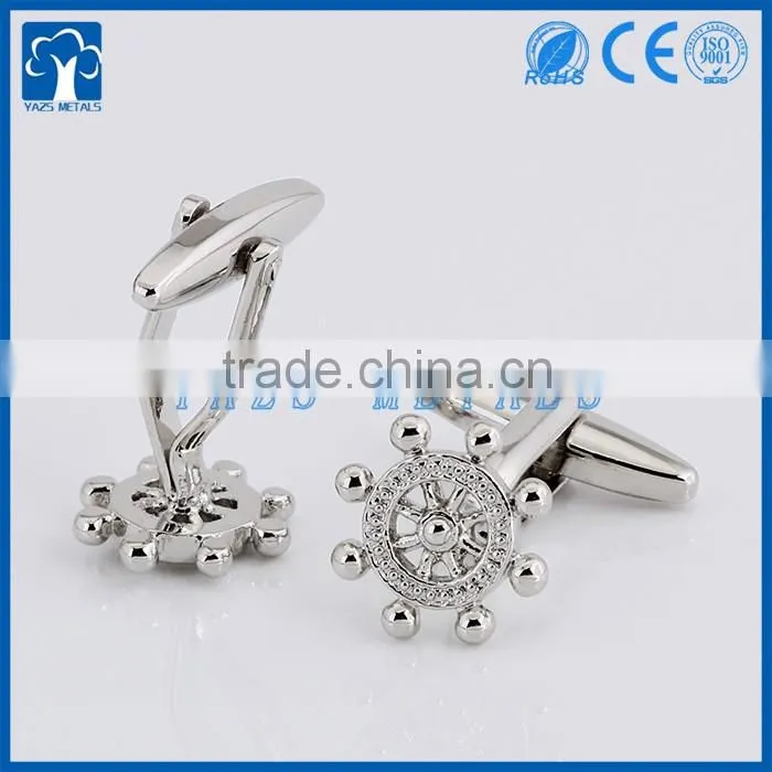 custom metal silver cufflink