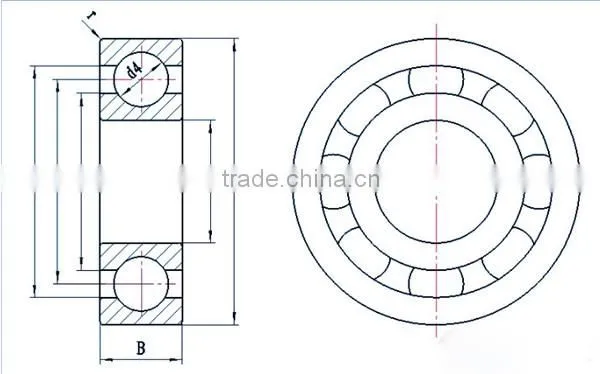 6000zz abec-1 ball bearing