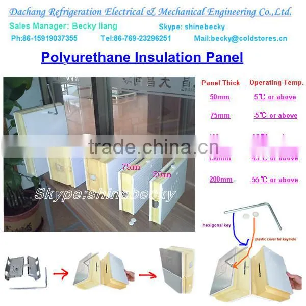 Fruits and vegetables cold storage by PU insulation panels