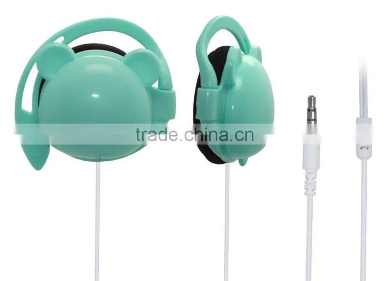 cute ear hook wired earphone headphone headband earphone for kids