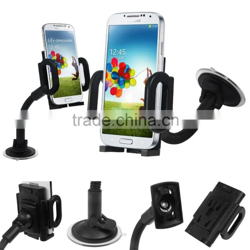 6.1inches Long Arm Phone Cradle Dashboard For used car, Windshield Car Phone Holder