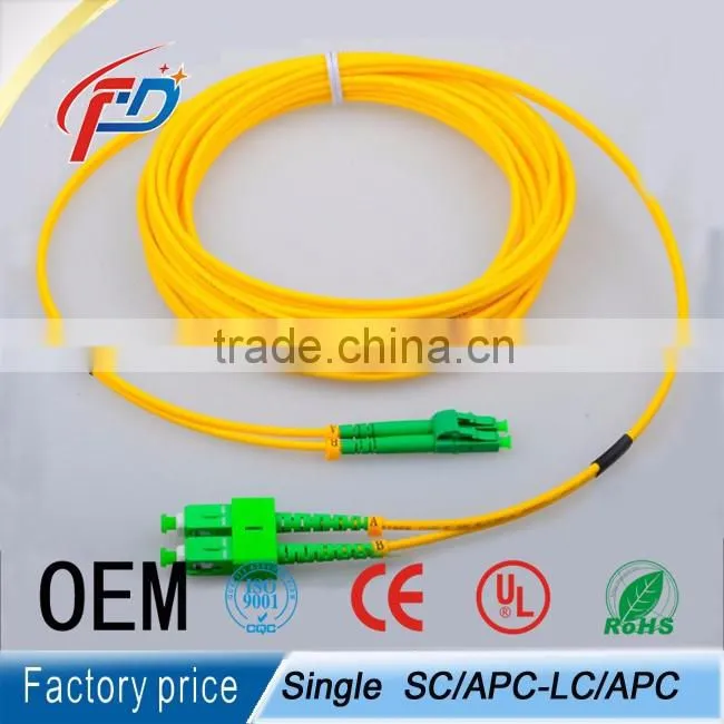 2 cores duplex SC/aps-LC/aps fiber optic patch cable in communication
