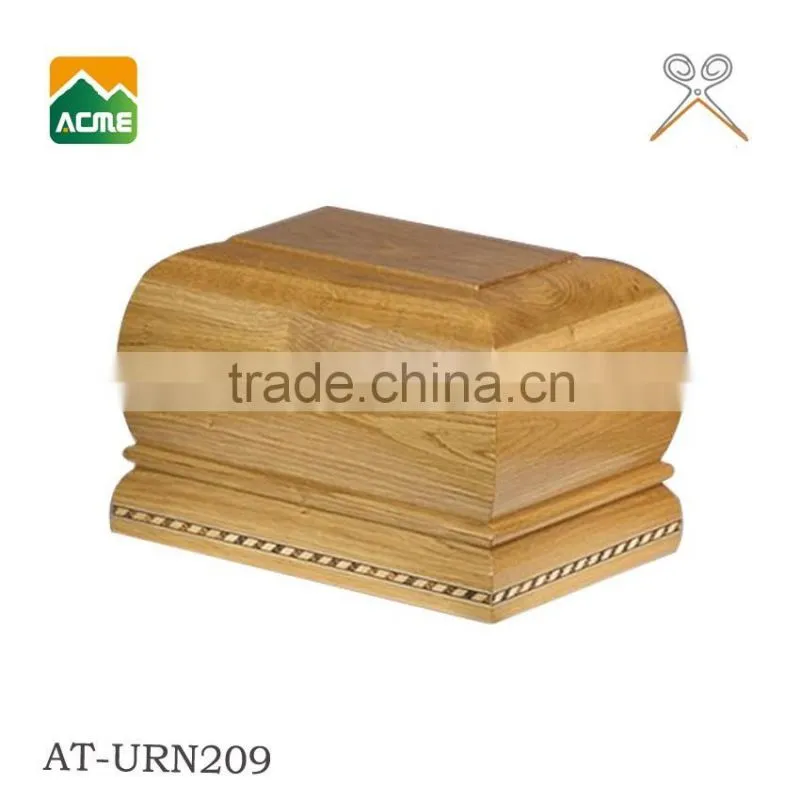 good quality oak wood funeral urns supplier factory