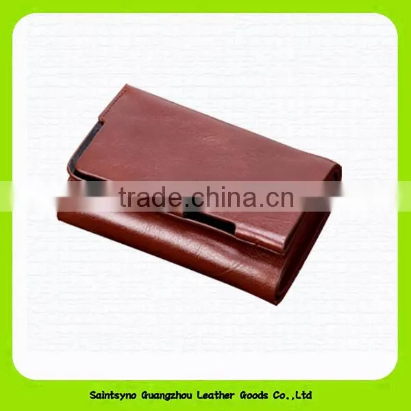 14038 Unique design brown leather car key pouch