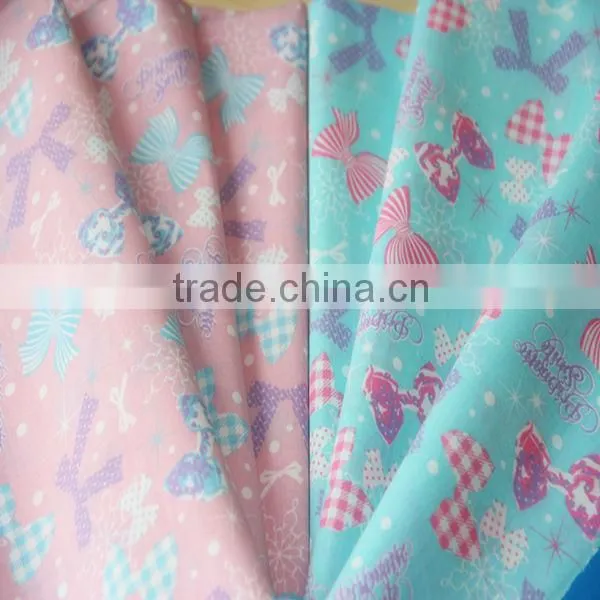 polyester fabric pigment printing fabric cartoon for children's clothing