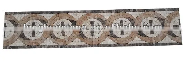 3D packling marble mosaic wall tile
