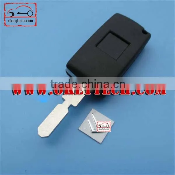 OkeyTech 2 button Citroen flip key case with 406 key blade and battery clamp for car key citroen