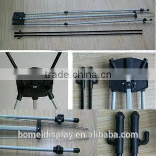Portable stable steel material x banner stand system