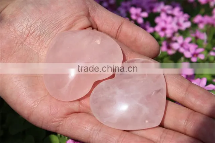 Wedding Favors Wholesale Natural Rose Quartz Crsytal Hearts