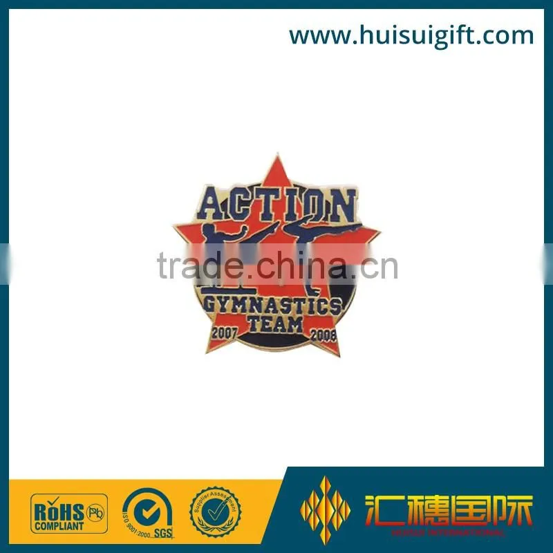 wholesale promotional fashionable tin button badge with pin