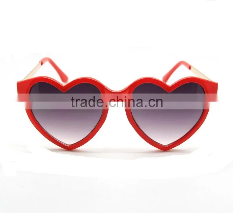 quality fashion heart sharp sunglasses