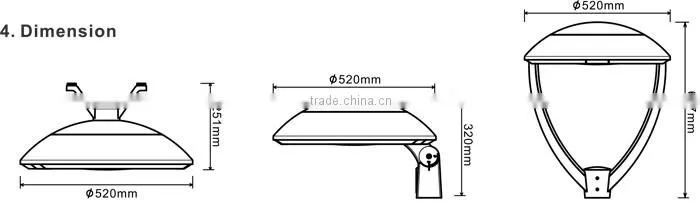 30w-120w led street light IP65 IK08 high quality 80w led street lamp with CE GS