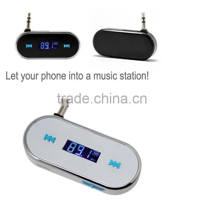 Wholesale Factory 3.5mm In-car Wireless Car Fm Transmitter , Stereo Wireless FM Transmitter For Car MP3 Player