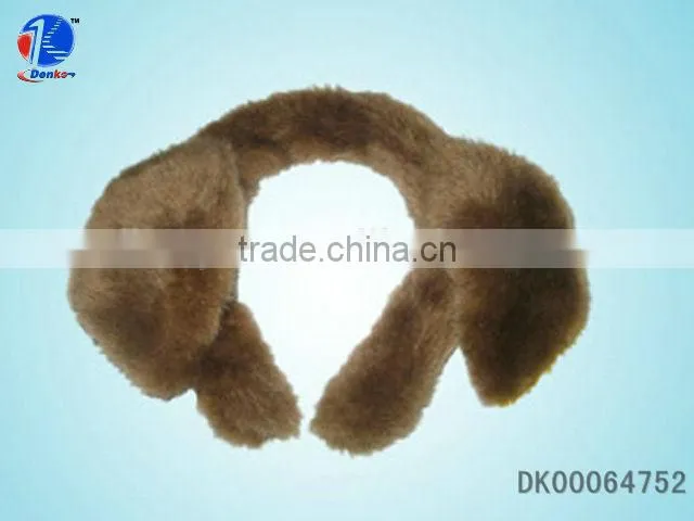 14*19CM Fancy Plush knitted Hair Bands for Winter-Monkey
