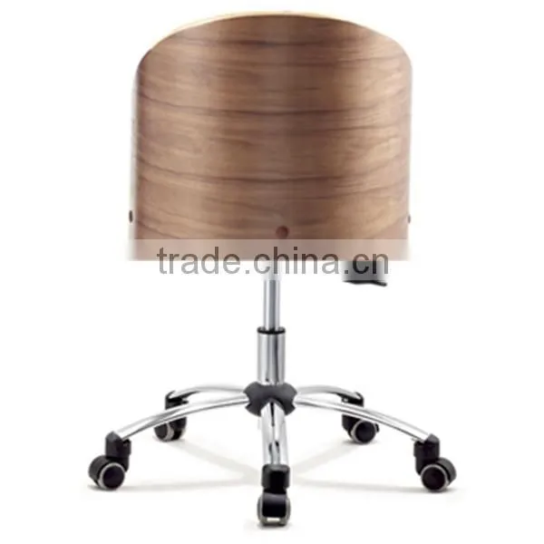 Modern Home Walnut Wood Furniture Plywood Leather Office Dining Chair HY2006