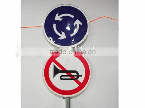 animated colorful no ultraviolate radiation traffic signs with EL panel
