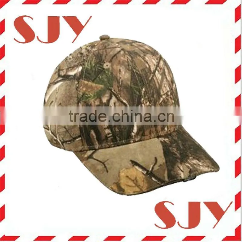 charming super brightness flashing 3-LED cotton camouflage cap