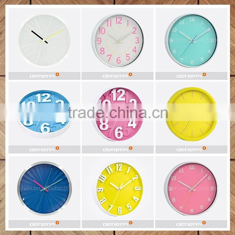 DEHEN New design plastic wall clock