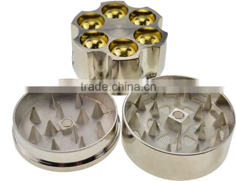New Arrival High Quality Bullet Shape Metal Herbal Herb Cigar Tobacco Grinder Smoke Crusher Hand Muller Stainless Steel 817