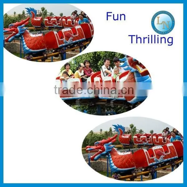Children / adult Amusement sliding dragon indoor mini roller coaster
