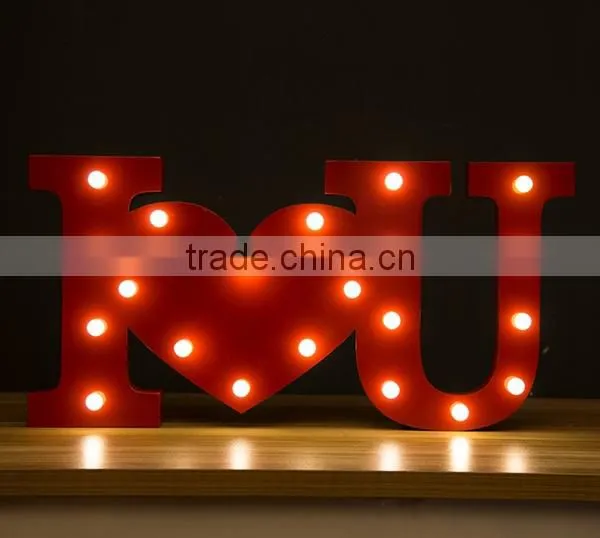 Best selling products large metal letters with led lights