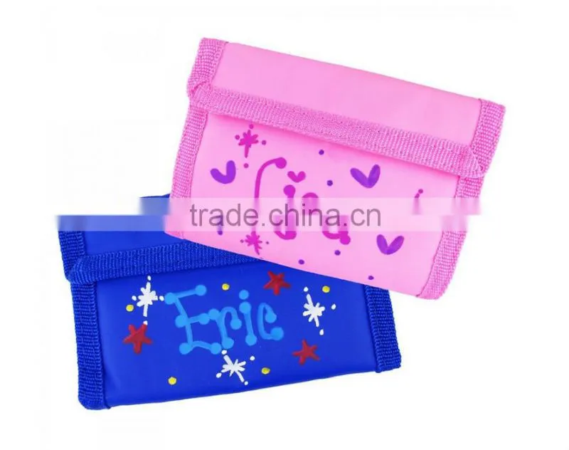 2015 Bi-fold wallet with velcro for school