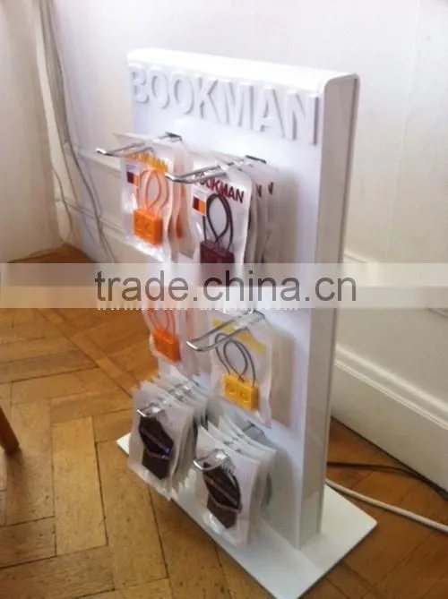 Acrylic cell phone accessory display stand