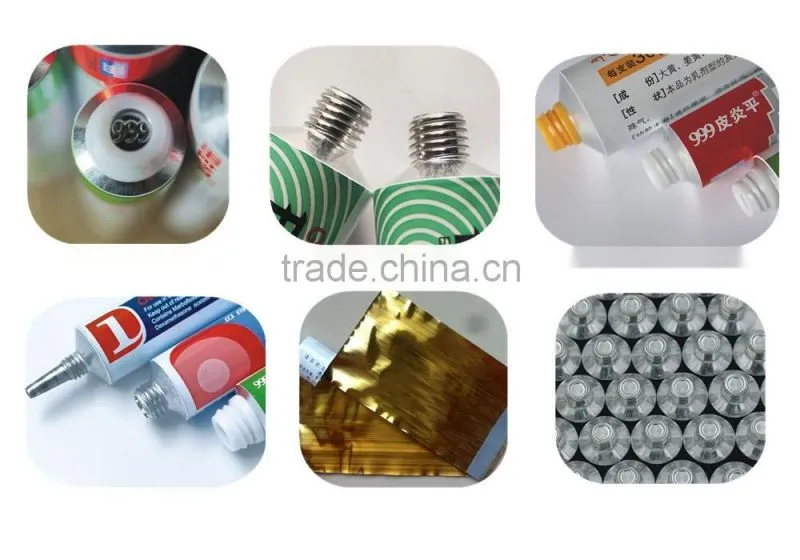 shoe cream and polish aluminum tube packaging