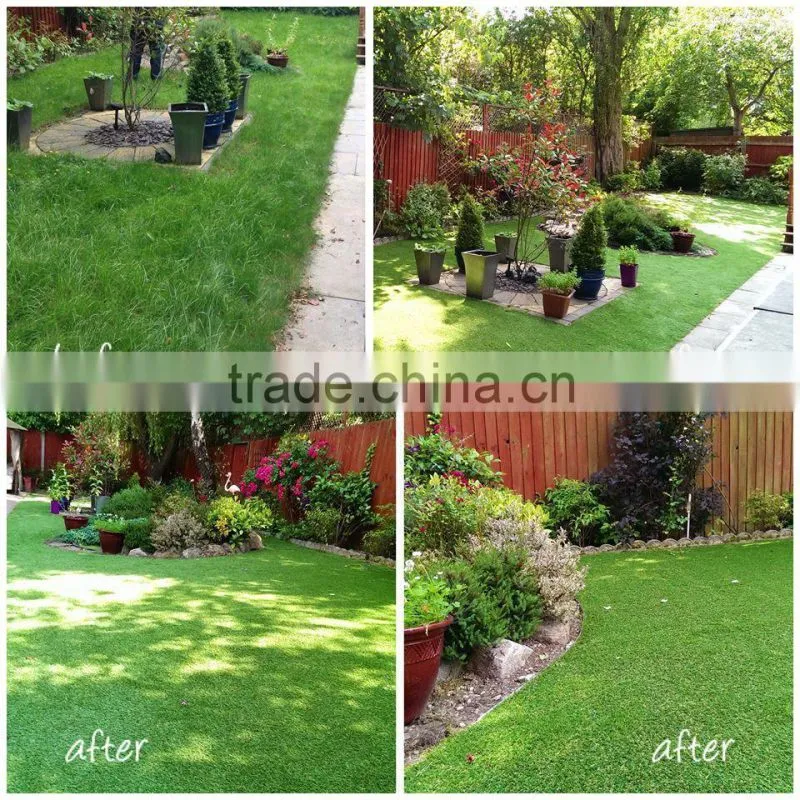 Cheap prcice easy clean gazon synthetique for residential area with ISO SGS ROHS