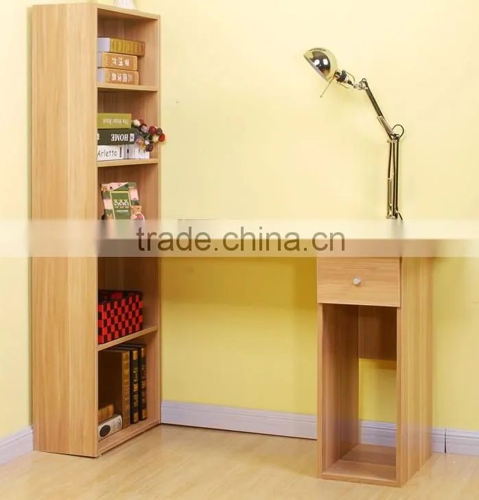 Children wood bookcases/ MDF bookshelf with computer desk